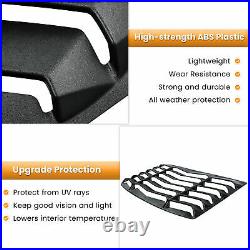 Rear+Side Window Louver for Chevrolet Chevy Camaro 2016-2022 Sun Shade Cover ABS