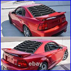 Rear+Side Window Louver for Ford Mustang 1999-2004 Windshield Sun Shade Cover GT