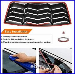 Rear&Side Window Louvers Sun Shade For 2008-2021 Dodge Challenger GT Lambo Style