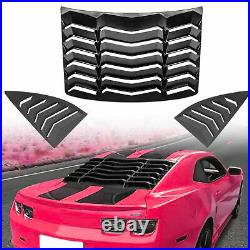 Rear+Side Window Louvers Sun Shade Windshield Cover Fit Chevy Camaro 2010-2015