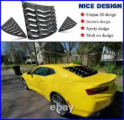 Rear+Side Window Louvers Sun Shade Windshield Cover Fit Chevy Camaro 2010-2015