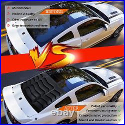 Rear & Side Window Louvers Sun shade Scoop Cover for Ford Mustang 2005-2014
