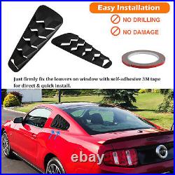 Rear+Side Window Louvers for Ford Mustang 2005-2014 Custom Fit Windshield Cover