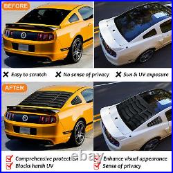 Rear+Side Window Louvers for Ford Mustang 2005-2014 Custom Fit Windshield Cover