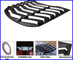 Rear & Side Window Louvers for Ford Mustang 2015-2021 GT Lambo Style Matte Black