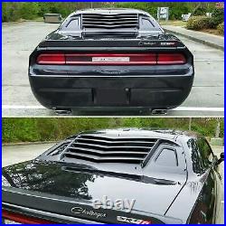 Rear Window Louver ABS Windshield Sun Shade Cover For Dodge Challenger 2008-2021
