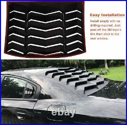 Rear Window Louver Scoop Windshield Cover ABS Fit For Dodge Charger 2011-2021
