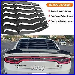 Rear Window Louver for Dodge Charger 2011-2021 SXT/GT/RT/RT Scat Pack Widebody