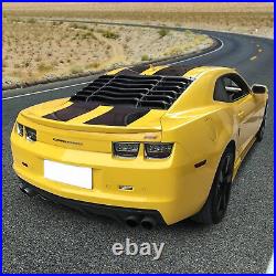Rear Window Louvers Sun Shade Cover Matte Black ABS fit Chevy Camaro 2010-2015