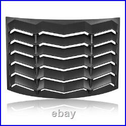 Rear Window Louvers Sun Shade Cover Matte Black ABS fit Chevy Camaro 2010-2015