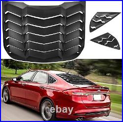 Rear and Side Window Louvers Cover Sun Shade Vent For 20132020 Ford Fusion