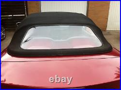 Renault Megane Convertible Rear Glass Window With Zipper Plastic/PVC New