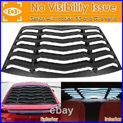 Side + Rear Window Louver for Ford Mustang 1994-2004 Sun shade Cover Matte Black