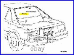Toyota Genuine MR2 AW11 Upper Moulding Back Window Outside 1984-89 75507-17010