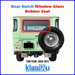 Toyota Land Cruiser (1F) FJ40 Weatherstrip Rear Hatch Window Glass Rubber Seal