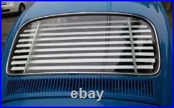 Volkswagen Beetle Bug Rear Window Venetian Blinds White Fixed Slats VW 1965-77