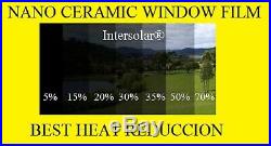 Window Film 50% Nano Ceramic Tint Residential Auto 48x25' 2ply Intersolarusa