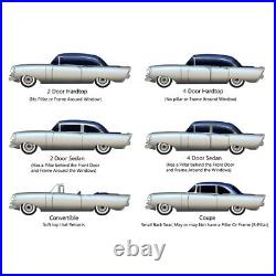 Window Sweeps Felt Kit for Ford Galaxie 1959 4DR Hardtop OEM 12Pc Inner Outer